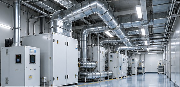 Building services pipework and ducting