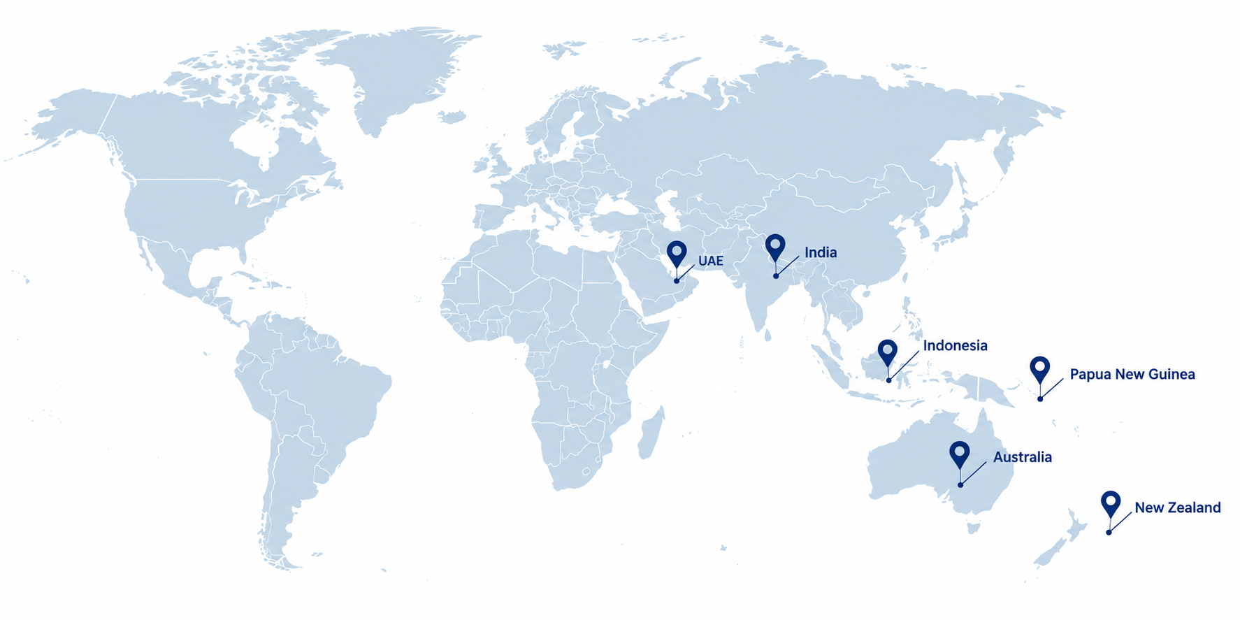 Map of Audie Medical design team locations