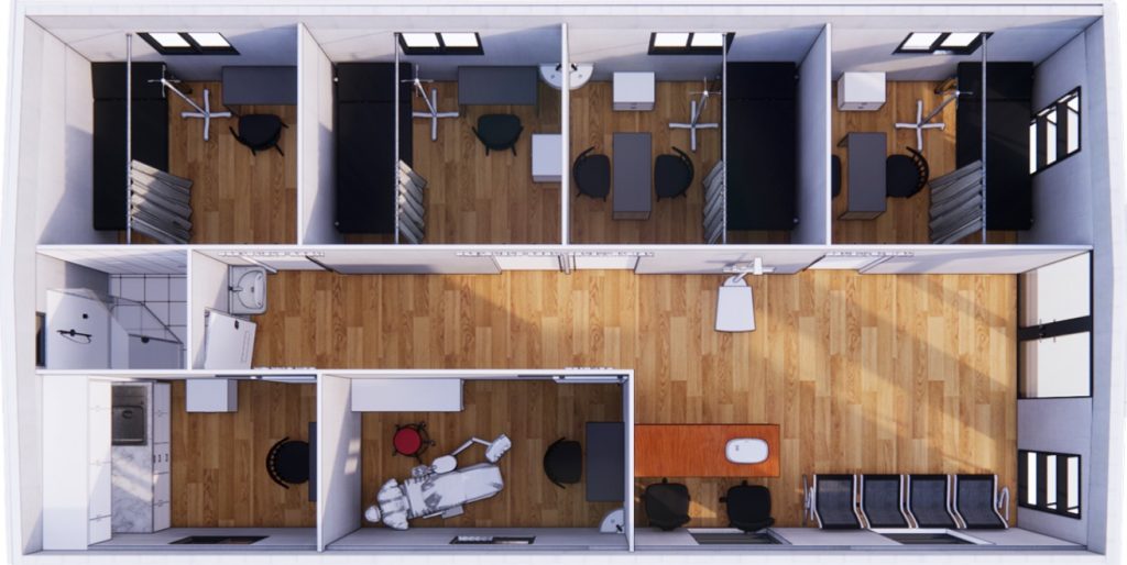 Expanded Prefab Clinic floor plan