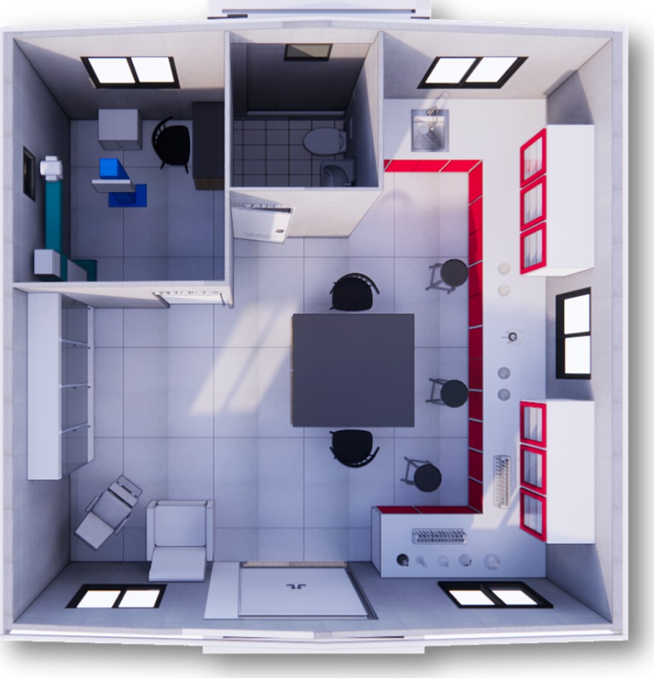 Laboratory and X-Ray Facility floor plan