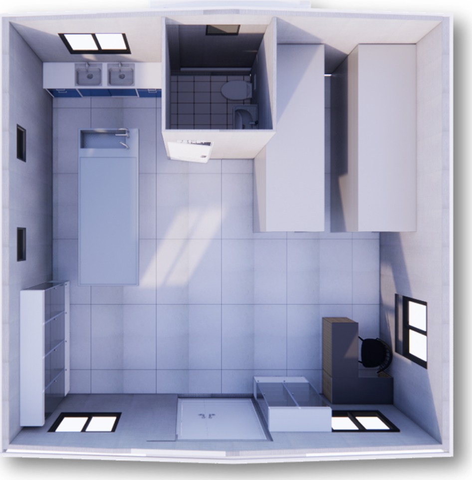 Mortuary Facility floor plan