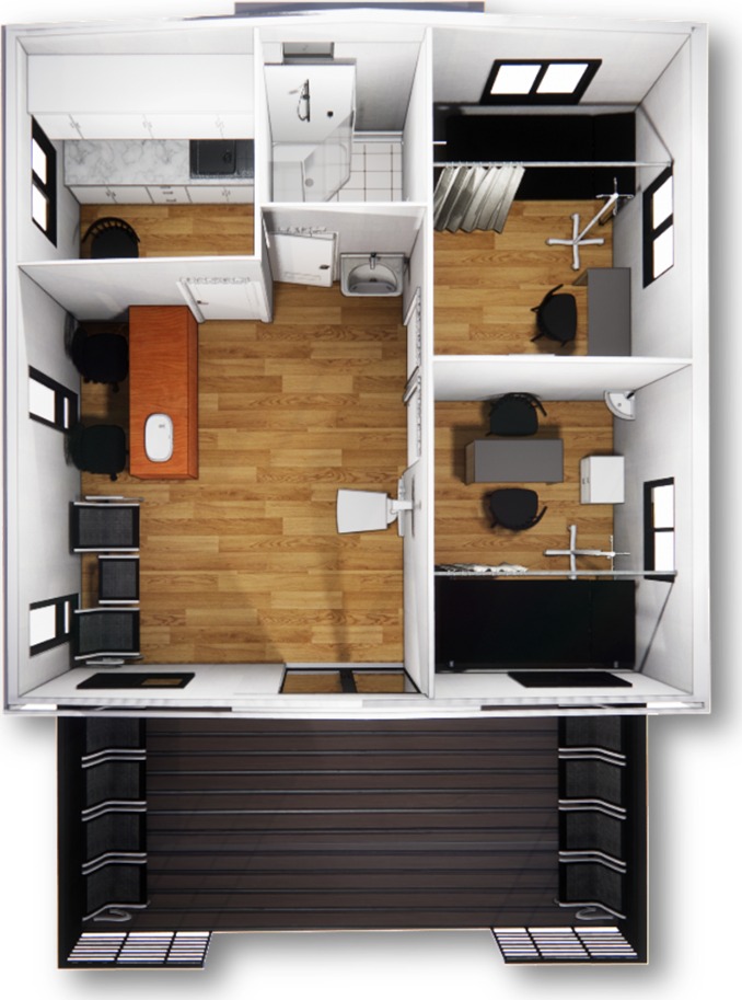 Rapid Deployment Clinic floor plan
