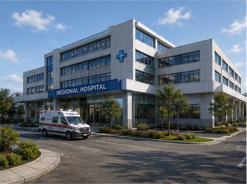 District medical centre render